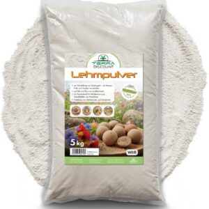 Naturlehm 5kg weiß Lehmpulver für Insektenhotel Wildbienen Seedballs