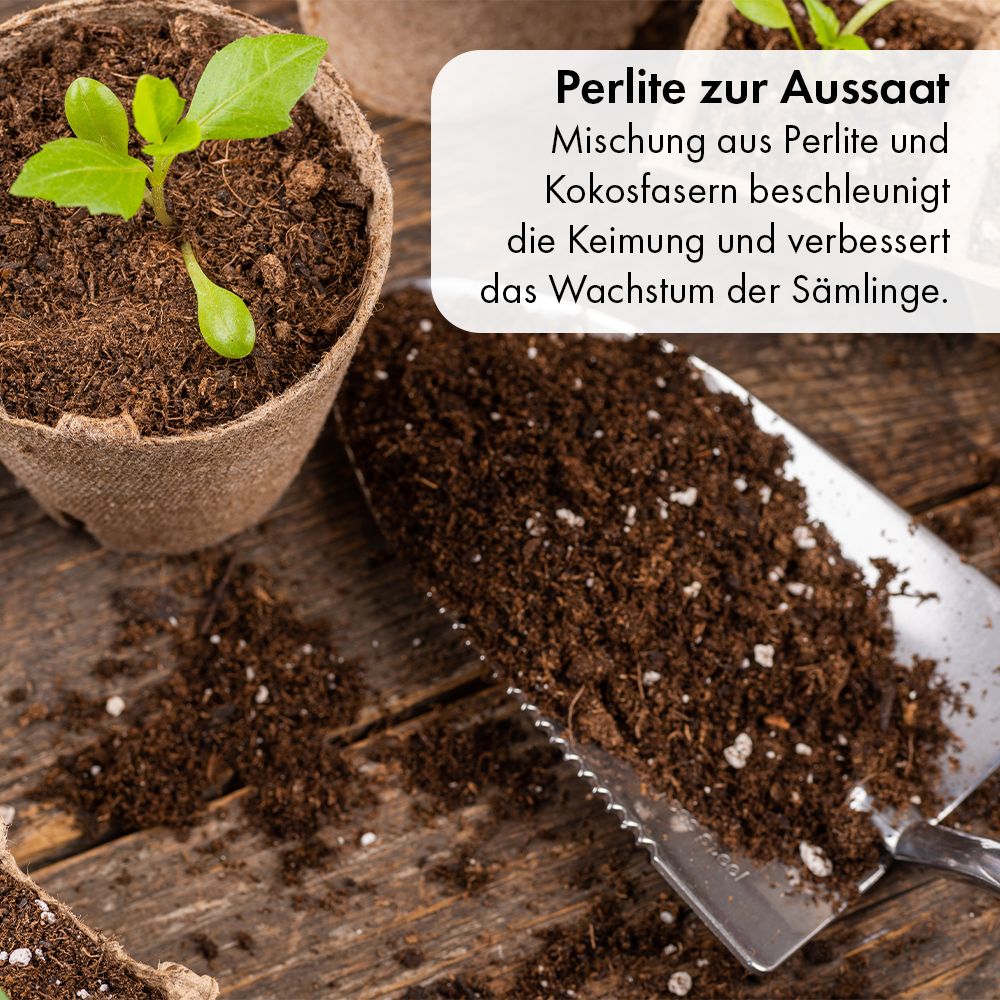 Premium Perlite Perligran 100 L 2–6 mm Bodenverbesserer für Garten & Pflanzen blanko – Bild 7